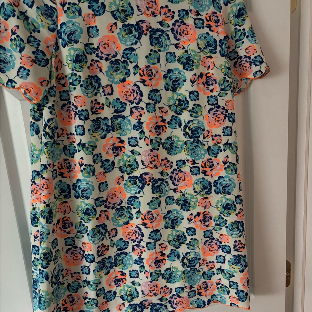 Urban Outfitters Vibrant Blue and Orange Mini Dress